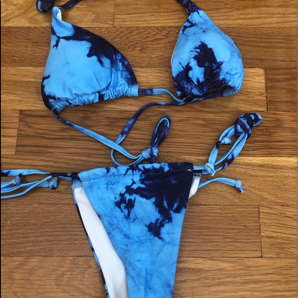 NEVER WORN shein tie dye  bikini✨